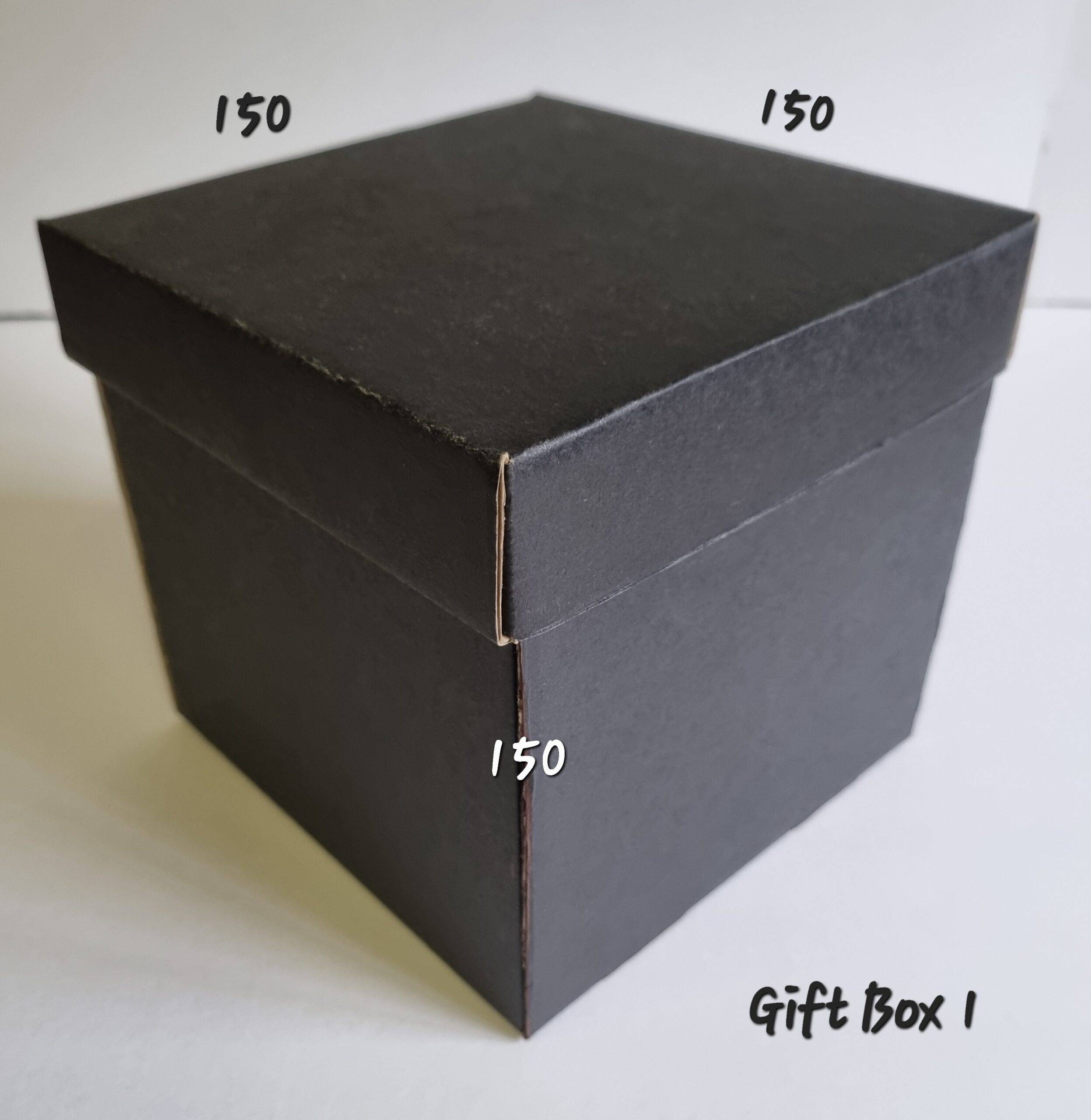Gift Box 1 Black Lid & Base